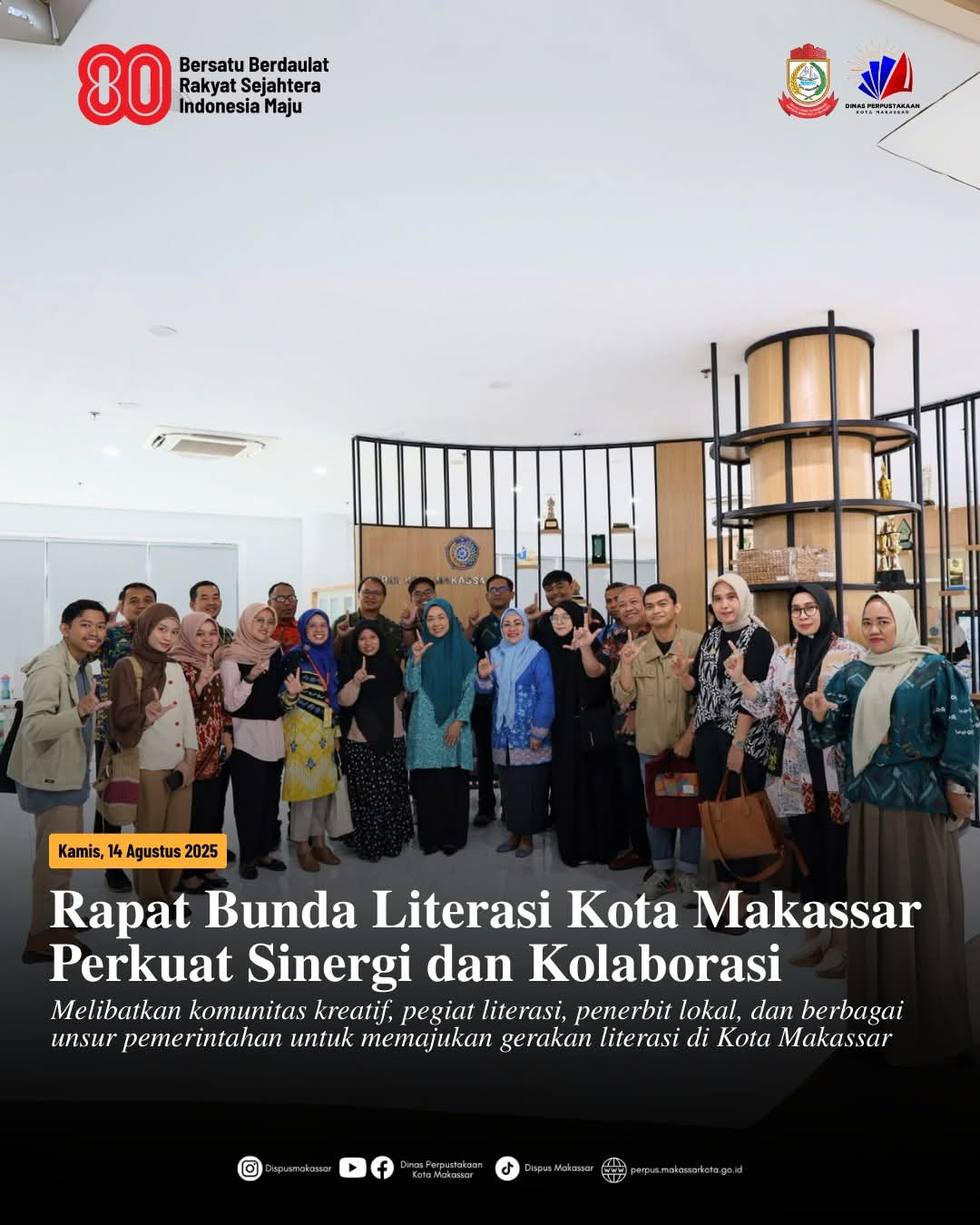 Rapat Bunda Literasi Kota Makassar Perkuat Sinergi dan Kolaborasi