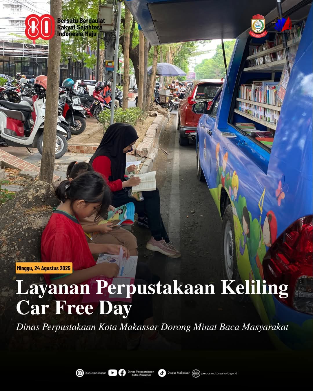 Layanan Perpustakaan Keliling Car Free Day