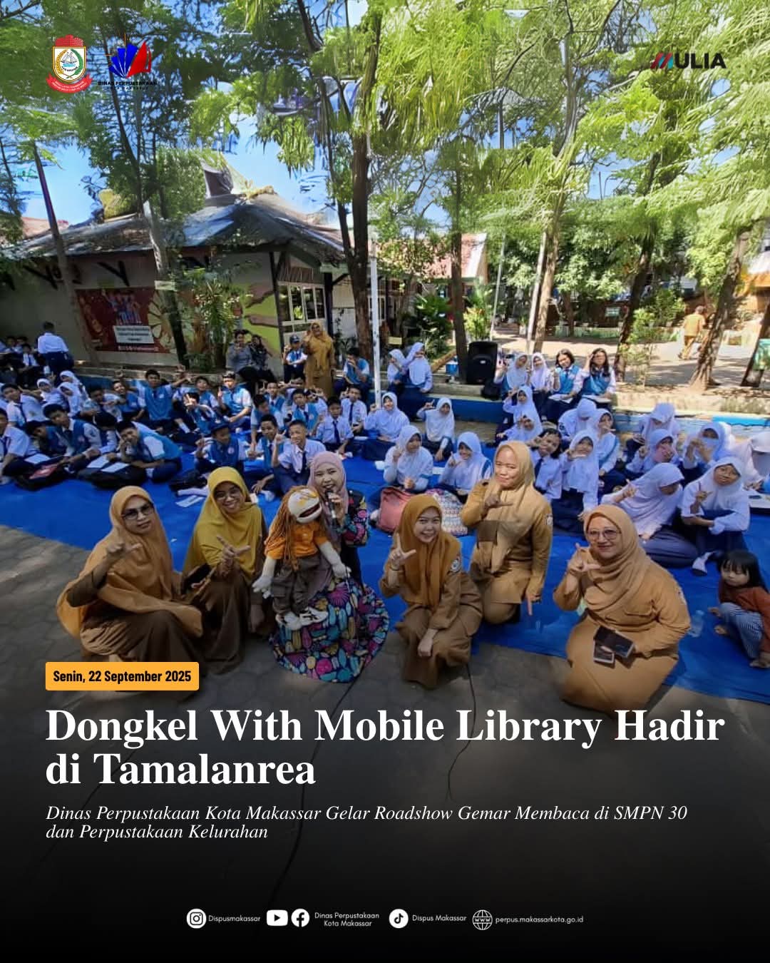 Dongkel With Mobile Library hadir di Tamalanrea