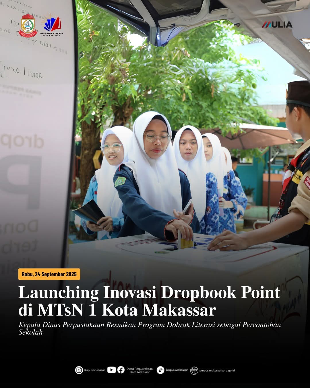 Launching Inovasi Dropbook Point di MTsN 1 Kota Makassar