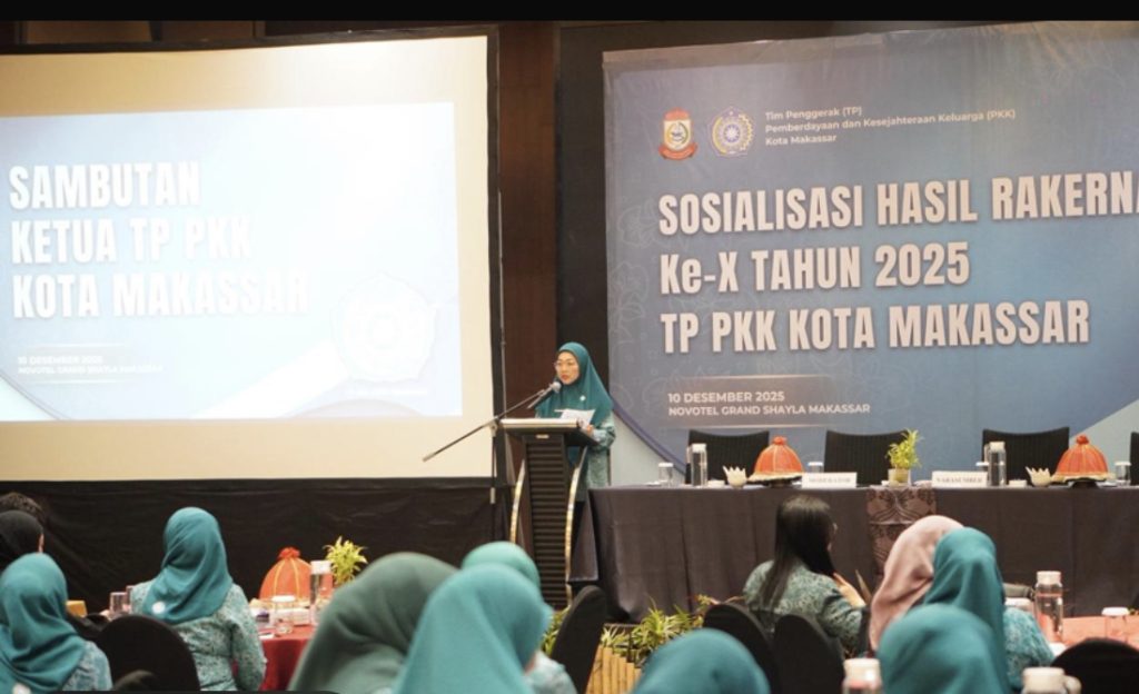 Rakernas X, Melinda Aksa Himbau PKK Makassar Dukung Asta Cita Indonesia Emas 2045