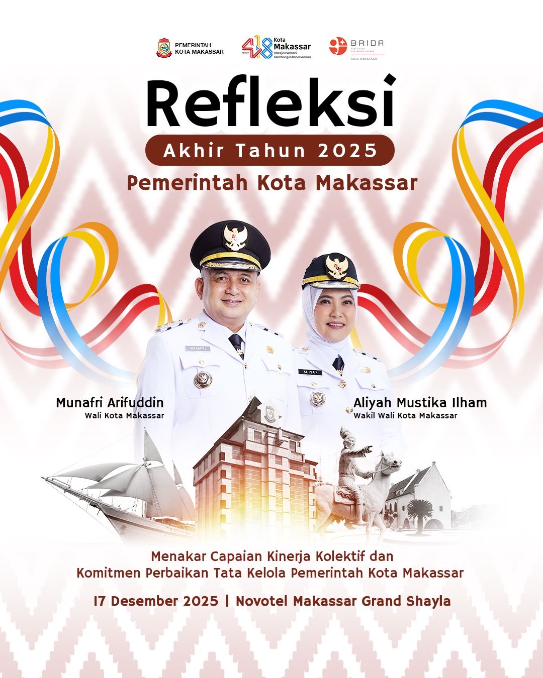 Pemkot Makassar Refleksi Kinerja 2025, Munafri Dorong Inovasi SKPD
