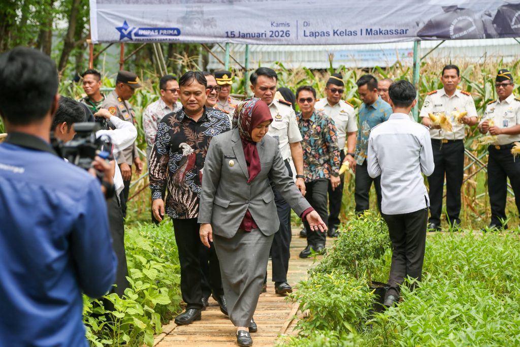 Aliyah Mustika Ilham Hadiri Panen Raya di Lapas Kelas I Makassar, Dukung Pembinaan Kemandirian Warga Binaan
