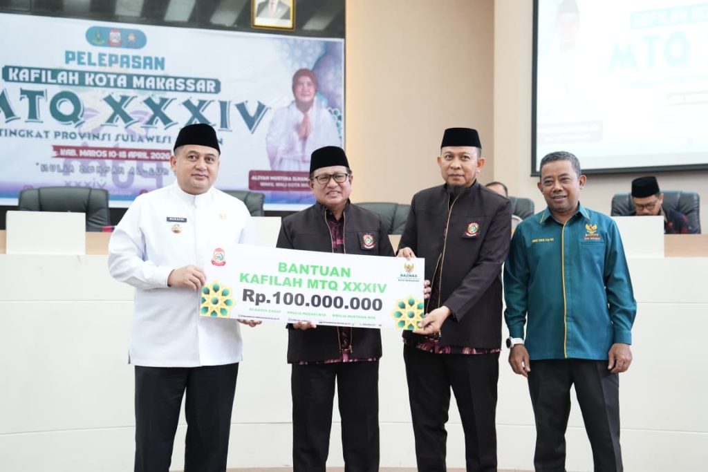 Target Juara Umum, Wali Kota Makassar Lepas 105 Kafilah ke MTQ Tingkat Provinsi di Maros