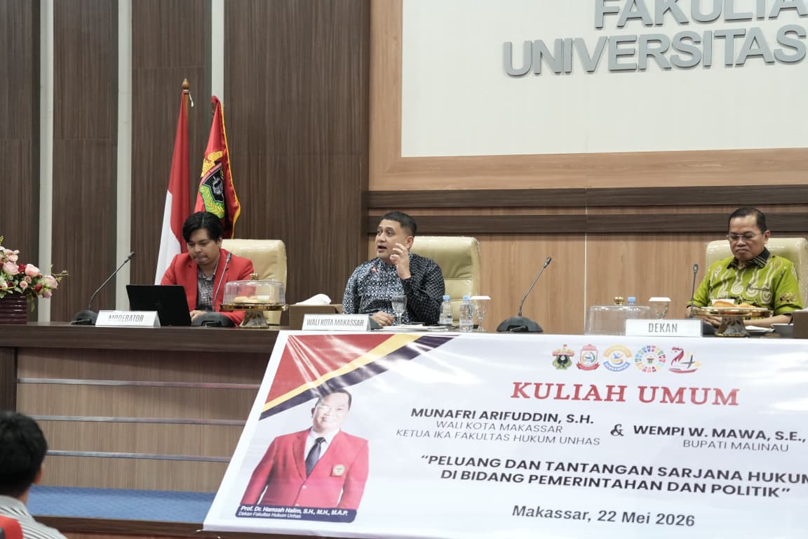 Kuliah Umum di FH Unhas, Appi Cerita Perjuangan dari Penyiar Radio hingga Wali Kota Makassar