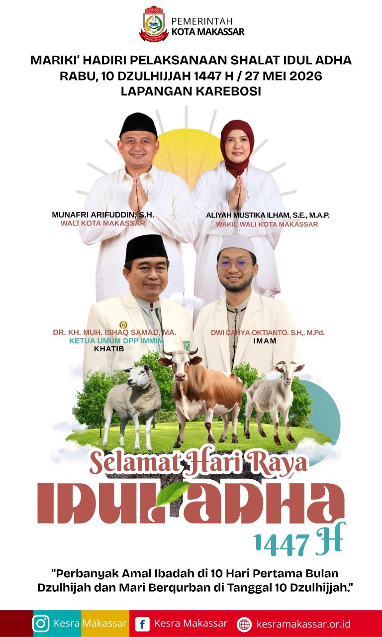Appi-Aliyah Akan Salat Idul Adha Bersama Ribuan Warga di Lapangan Karebosi