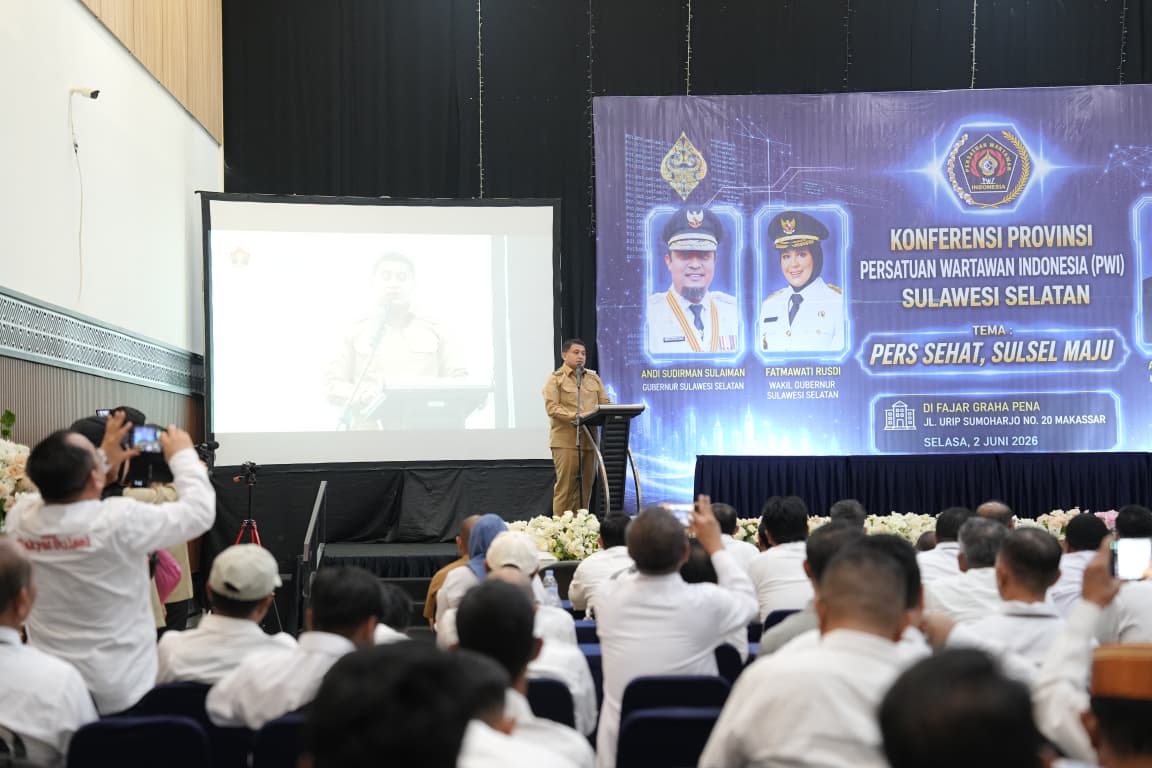 Hadiri Konferensi PWI Sulsel, Appi Tekankan Pentingnya UKW dan Etika Jurnalistik, Jaga Profesionalisme