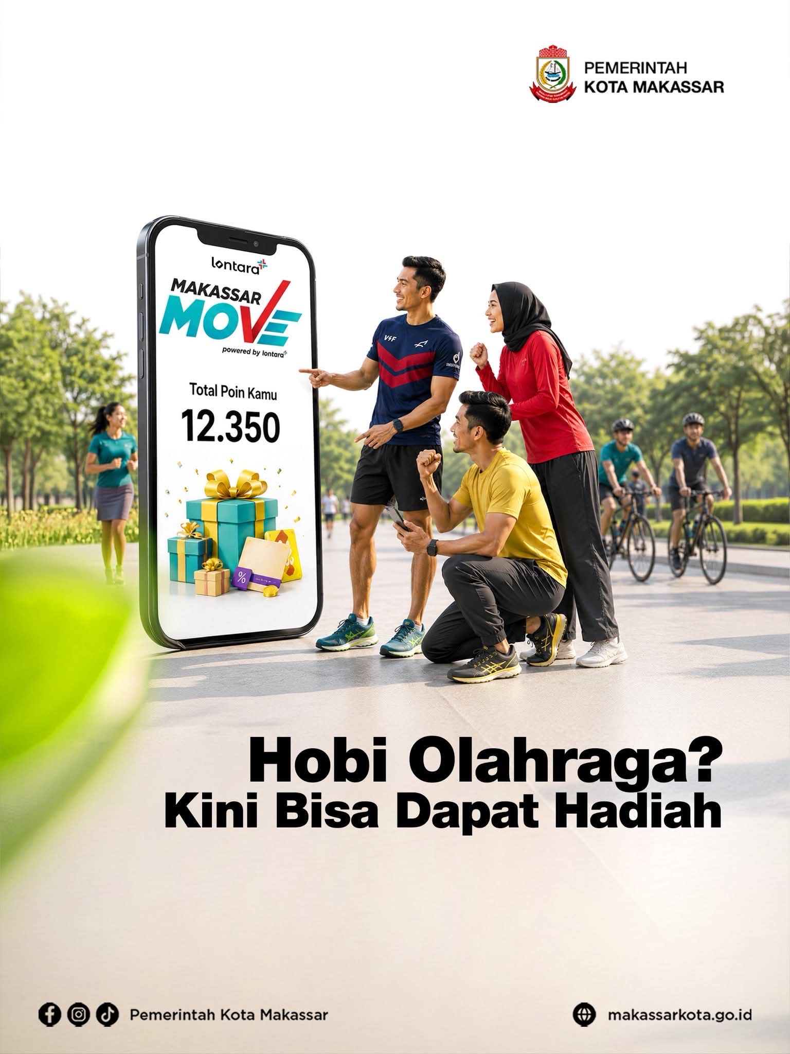 Pemkot Makassar Integrasikan Strava dengan Lontara Plus Lewat Makassar Virtual Run