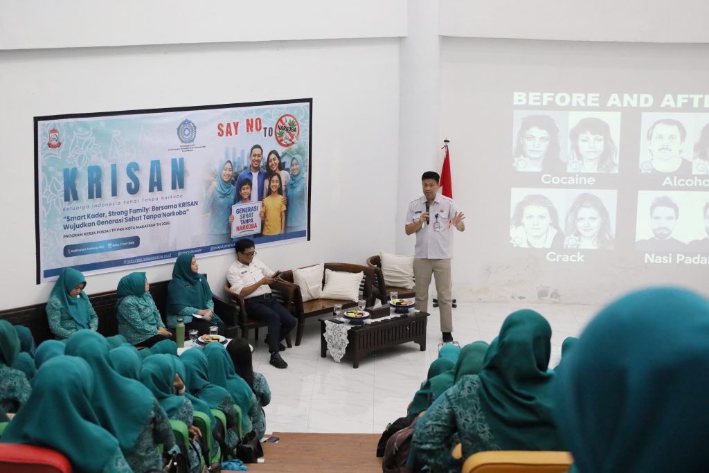 TP PKK Makassar Gandeng BNN dan Dinsos Edukasi Keluarga Indonesia Sehat Tanpa Narkoba