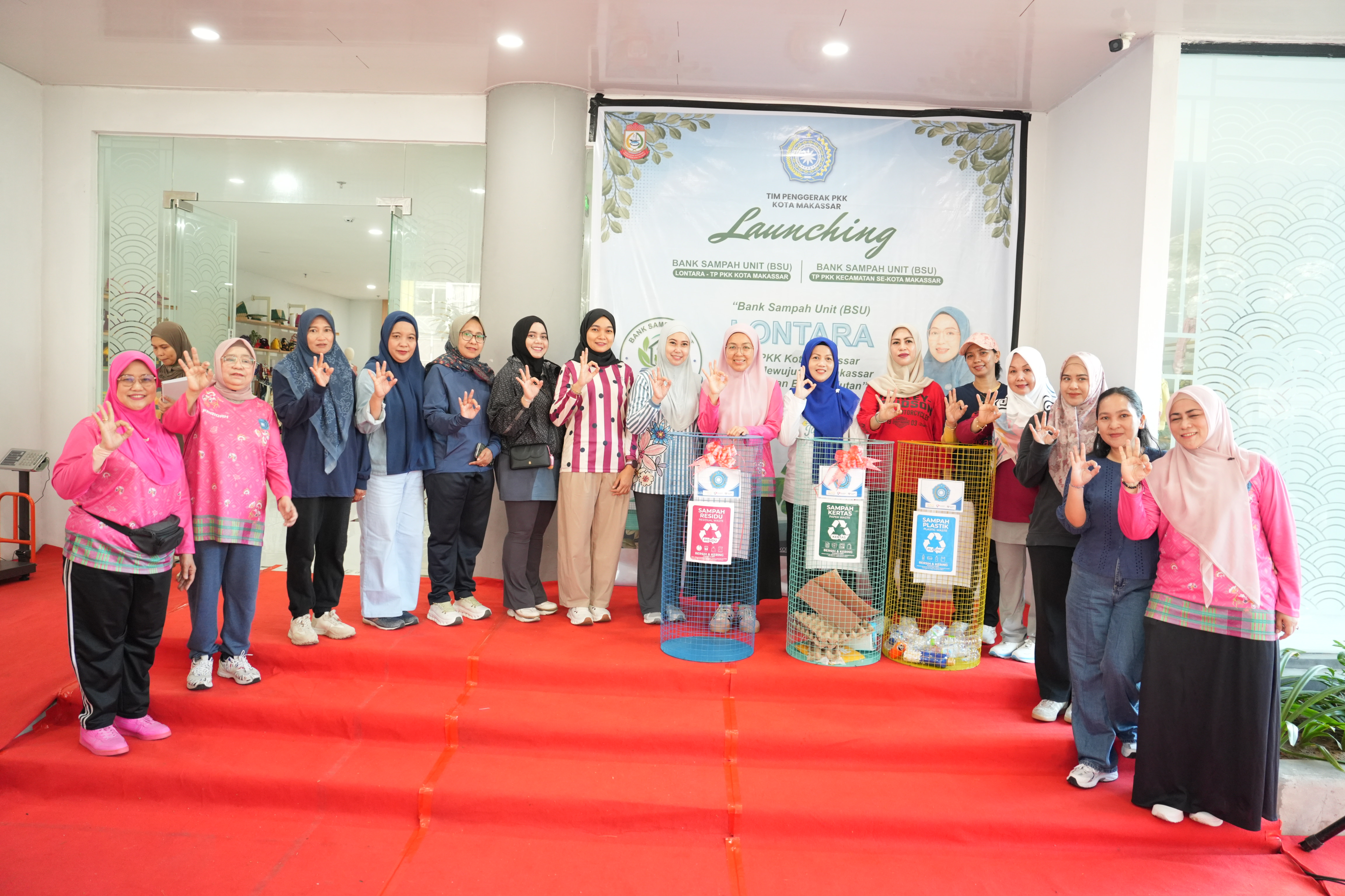 Perkuat Gerakan Pengurangan Sampah, Ketua TP PKK Makassar Luncurkan BSU Lontara dan Kecamatan
