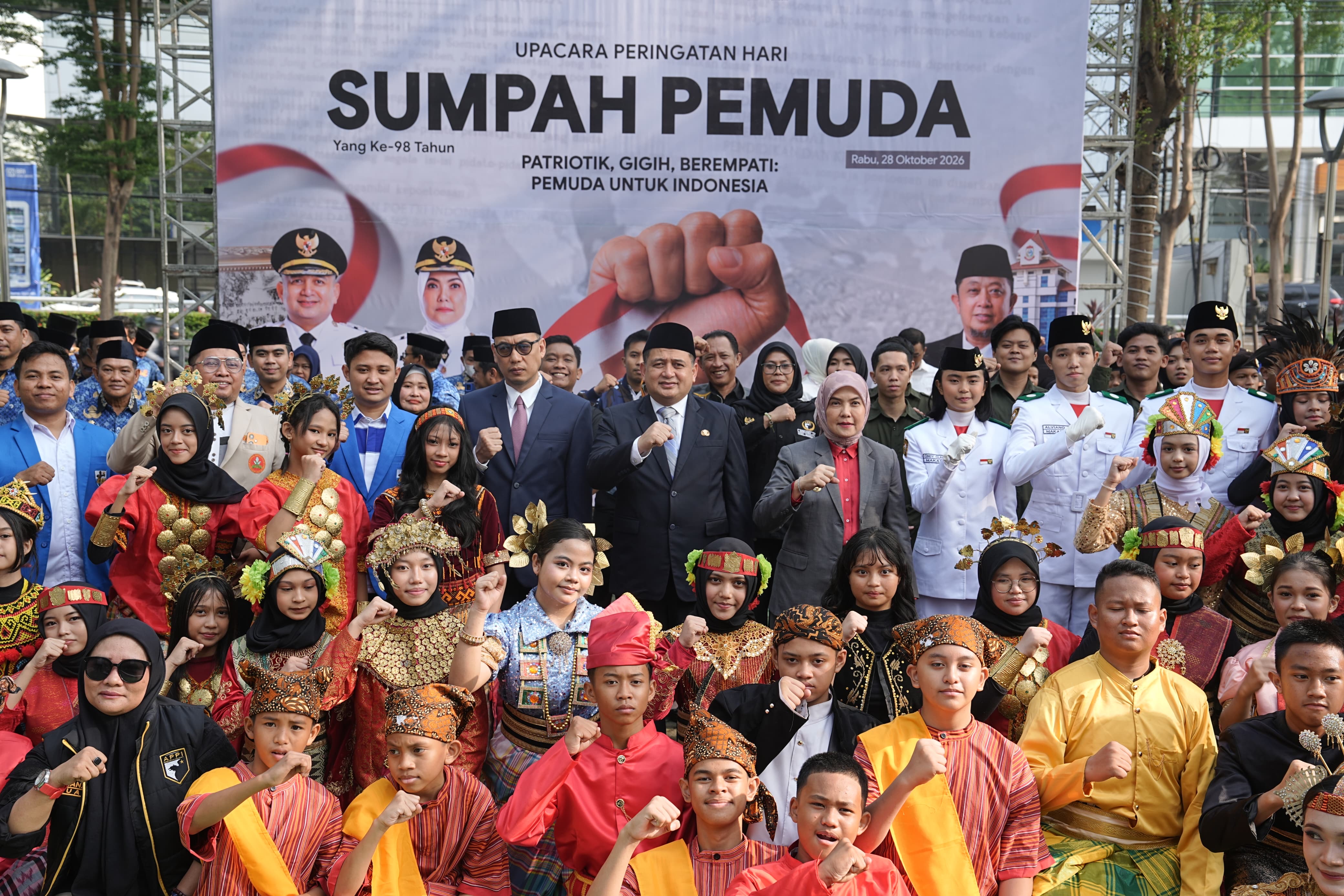 Sumpah Pemuda ke-98: Munafri-Aliyah Ajak Anak Muda Makassar Berkarya dan Berkontribusi